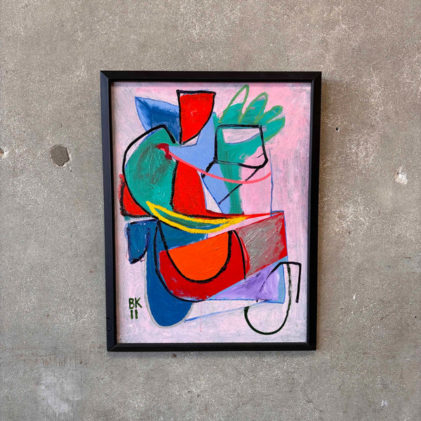Benni Korzen Abstract Painting '11 (Pink)