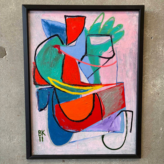 Benni Korzen Abstract Painting '11 (Pink)