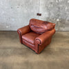 Stickley Leather Lounge Chair and Ottoman