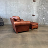 Stickley Leather Lounge Chair and Ottoman