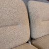 Postmodern Steelcase Chrome & Oatmeal Tweed 3 Seater Sofa