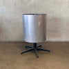 Vintage Paul Mayen Aluminum Planter w/ 5-Star Base - Made in England