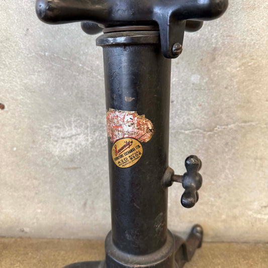 Vintage 1920s Cast Iron Adjustable Typewriter Stand-Table