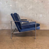 Chrome Milo Baughman Mid Century Modern Chair - All Original