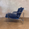 Chrome Milo Baughman Mid Century Modern Chair - All Original
