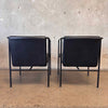 Pair of Black Leather Brenda Arm Chairs by Antonio Citterio for Flexform #1