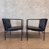 Pair of Black Leather Brenda Arm Chairs by Antonio Citterio for Flexform #1