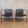 Pair of Black Leather Brenda Arm Chairs by Antonio Citterio for Flexform #2