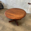 Mid Century Modern Walnut Dining Table w/ Two Leaves
