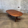 Mid Century Modern Walnut Dining Table w/ Two Leaves