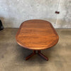 Mid Century Modern Walnut Dining Table w/ Two Leaves