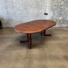 Mid Century Modern Walnut Dining Table w/ Two Leaves