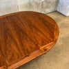 Mid Century Modern Walnut Dining Table w/ Two Leaves
