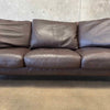 Designer Leather Sofa by Dellarobba in Espresso