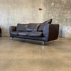 Designer Leather Sofa by Dellarobba in Espresso
