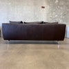 Designer Leather Sofa by Dellarobba in Espresso