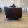 Designer Leather Sofa by Dellarobba in Espresso