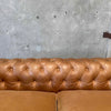 Carmel Leather And Velvet Seat Chesterfield Sofa