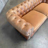Carmel Leather And Velvet Seat Chesterfield Sofa