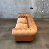 Carmel Leather And Velvet Seat Chesterfield Sofa