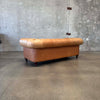 Carmel Leather And Velvet Seat Chesterfield Sofa