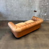 Carmel Leather And Velvet Seat Chesterfield Sofa