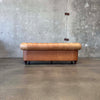 Carmel Leather And Velvet Seat Chesterfield Sofa