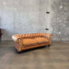 Carmel Leather And Velvet Seat Chesterfield Sofa