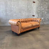 Carmel Leather And Velvet Seat Chesterfield Sofa