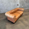 Carmel Leather And Velvet Seat Chesterfield Sofa