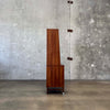 Mid Century Modern Walnut And Glass Shelf Cabinet By Stanley