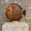 Vintage Tiki Bar Fish Carved Wood Sculpture
