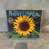 Vintage Fruit Crate Framed Label Redlands, CA - Sunflower