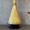 Vintage MCM Yellow Porcelain Enamel Finish Malm "Fire Duke" Fireplace