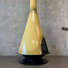 Vintage MCM Yellow Porcelain Enamel Finish Malm "Fire Duke" Fireplace