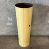 Vintage MCM Yellow Porcelain Enamel Finish Malm "Fire Duke" Fireplace