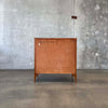 Mid Century Walnut & Brass Highboy Dresser By Stanley