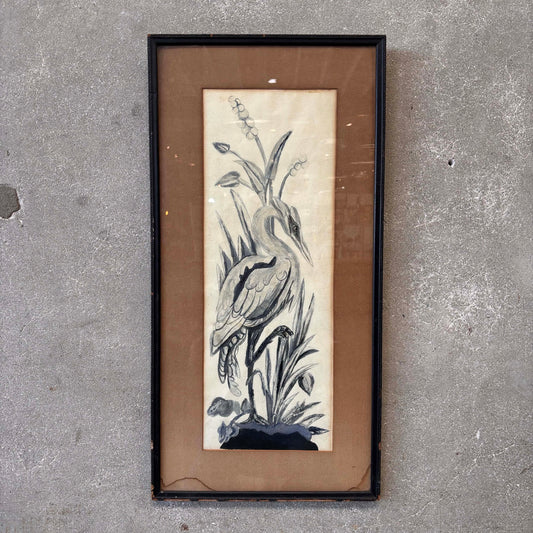 Antique Signed Watercolor