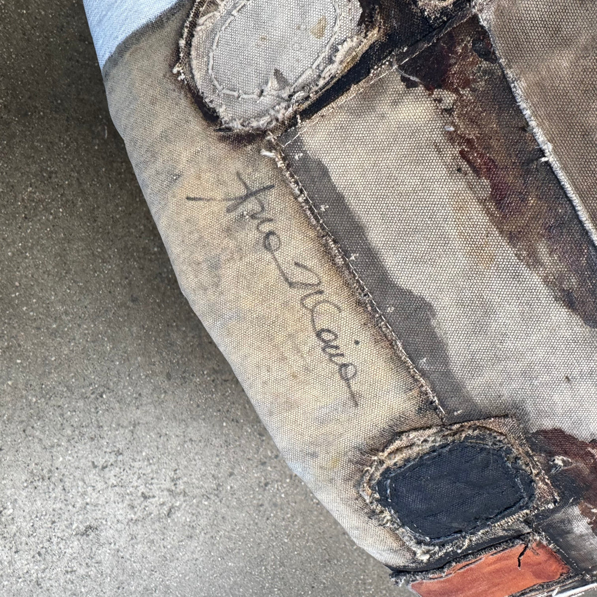 Signed Hand Painted Craft Stool