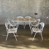 Mid Century Patio Set By Rid-Jid With Foldable Chairs