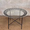 Arthur Umanoff Wrought Iron Table & 4 Chairs