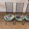 Arthur Umanoff Wrought Iron Table & 4 Chairs