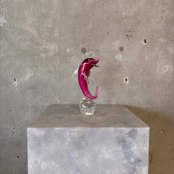 Italian Mid Century Murano Glass Dolphin by Vetri Di Murano