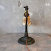 Brass Dolphin Antique Lamp w/ Adjustable Head Product Image