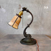 Brass Dolphin Antique Lamp w/ Adjustable Head Product Image