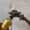 Brass Dolphin Antique Lamp w/ Adjustable Head Product Image