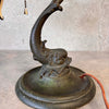 Brass Dolphin Antique Lamp w/ Adjustable Head Product Image