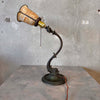 Brass Dolphin Antique Lamp w/ Adjustable Head Product Image
