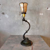 Brass Dolphin Antique Lamp w/ Adjustable Head Product Image