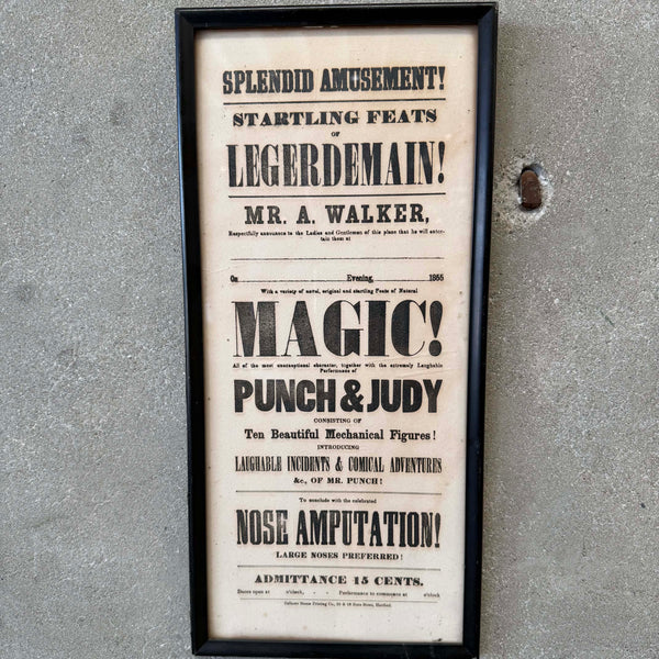 1940s Victorian Magic Show Framed Print